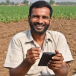 image of a farmer happy after receiving PM KISAN Payment